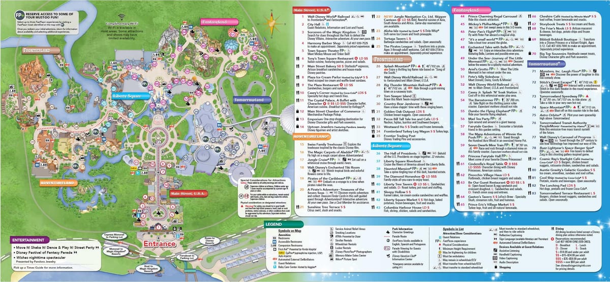 Disney World χάρτης Ορλάντο