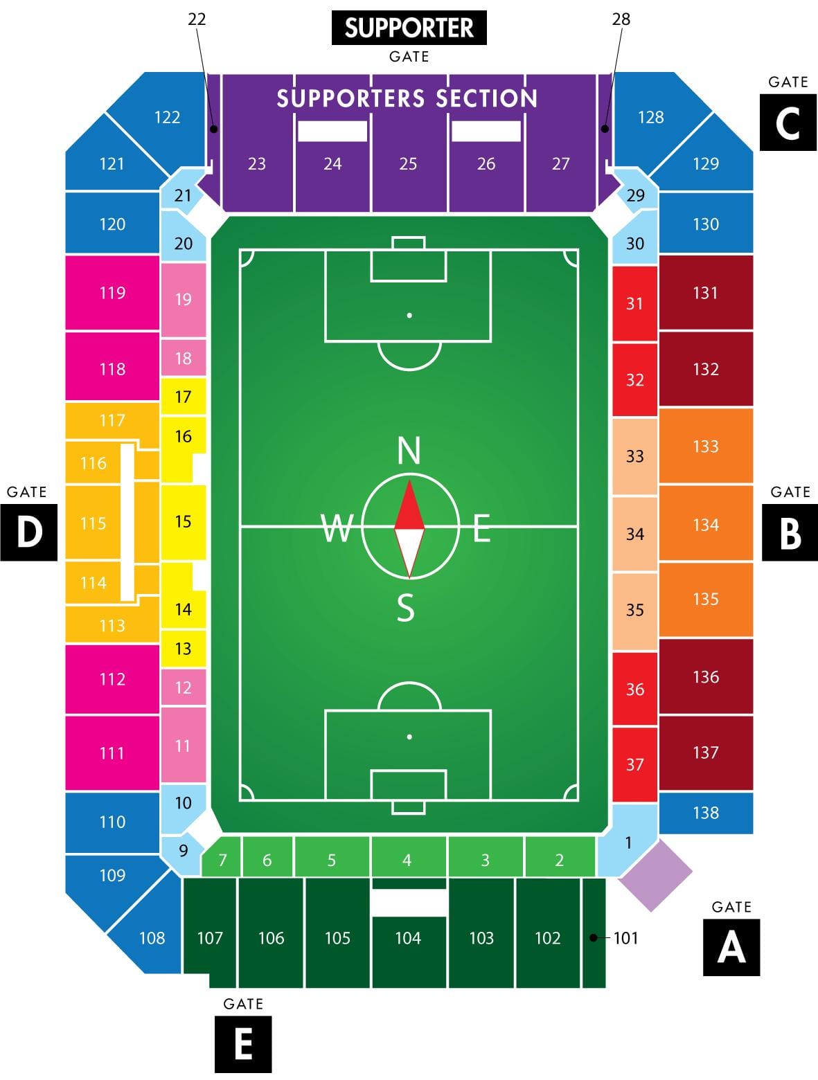 Orlando city soccer stadium χάρτης