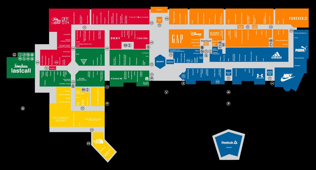 premium outlets Orlando χάρτης