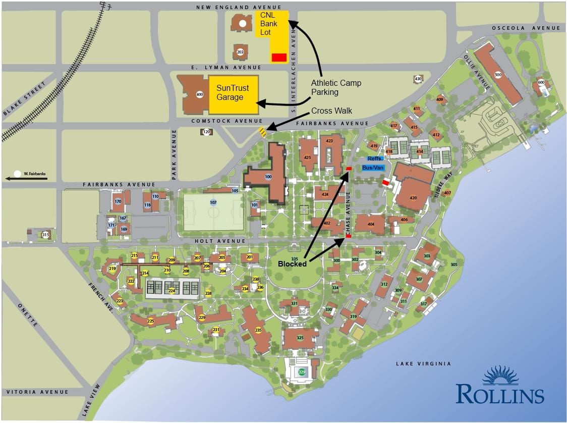 χάρτης της Rollins college