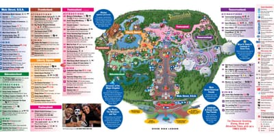 Disney World χάρτης Μαγικό Βασίλειο