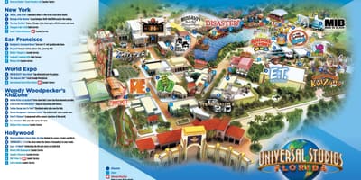 Universal Orlando park χάρτης