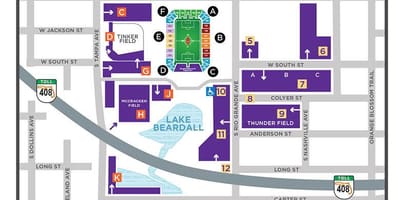 Citrus Bowl πάρκινγκ χάρτης