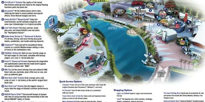 Universal Orlando citywalk χάρτης
