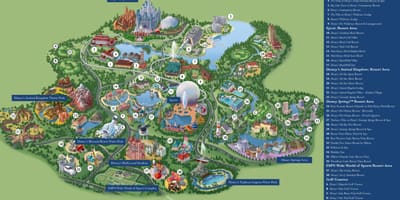 Walt Disney World χάρτης