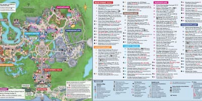 Disney Κόσμο Μαγικό Βασίλειο χάρτης