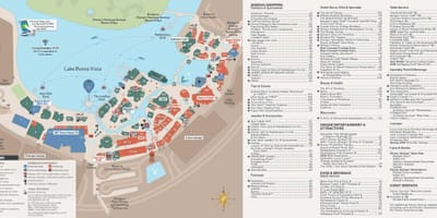 Χάρτης της Disney springs
